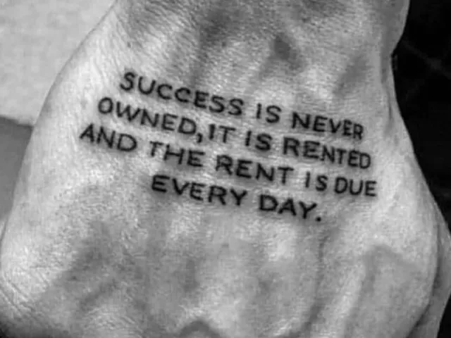 Success is earned with hard work