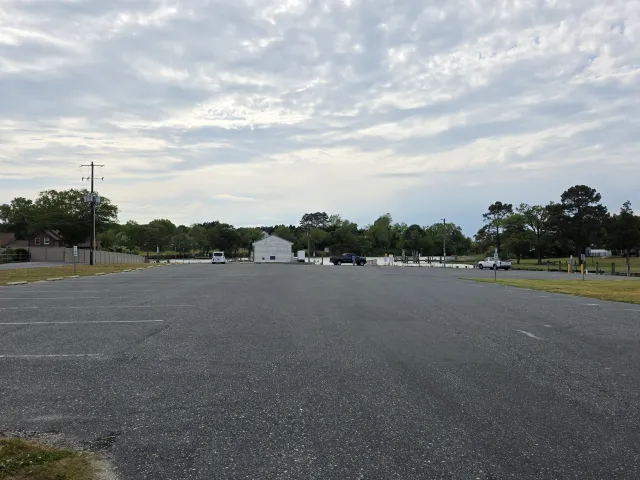 Large parking lot