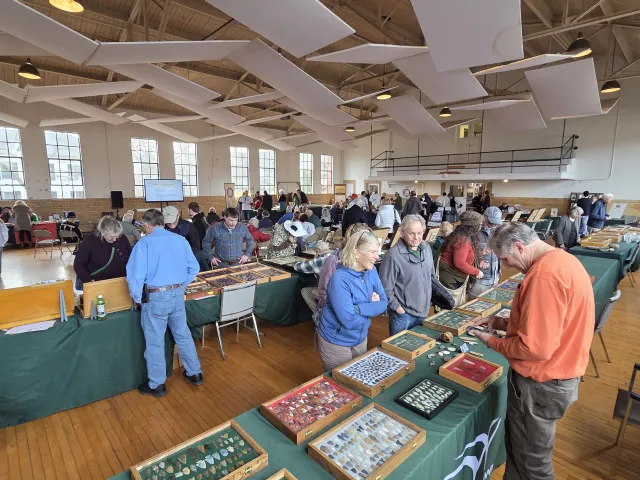 People enjoying local history